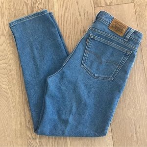 Vintage Levi's 540 Brown Tab Flex Denim Blue Jeans (38x32)